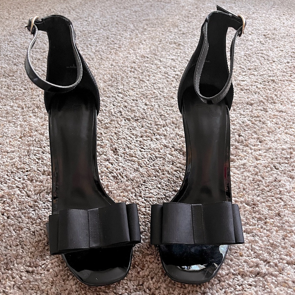 JOIE Black Bow Stilettos 36.5
